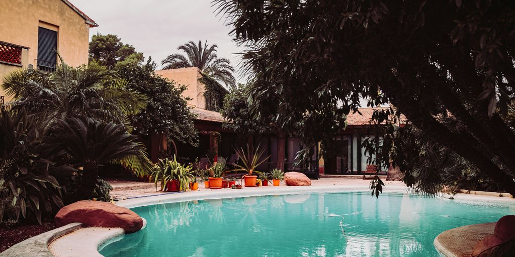 people swimming in pool during daytime